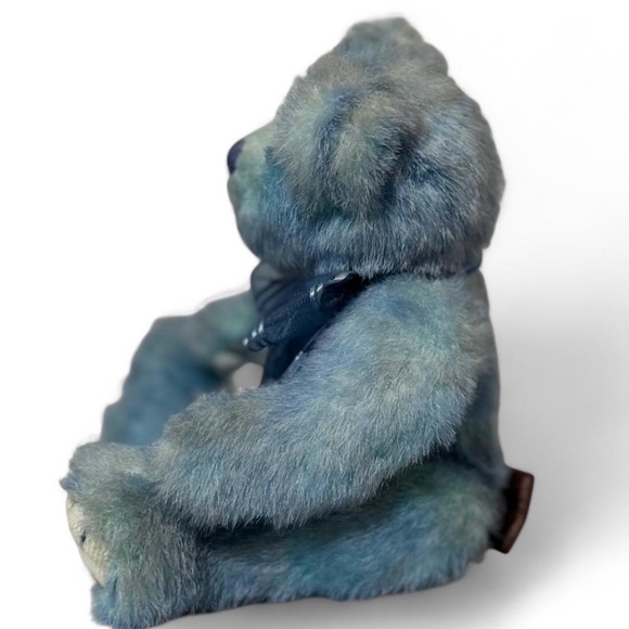 Adorable. Ty Azure Retired Attic Series Posable Blue Teddy Bear - Picture 2 of 6